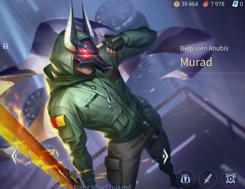 Skin Murad điệp viên Anubis