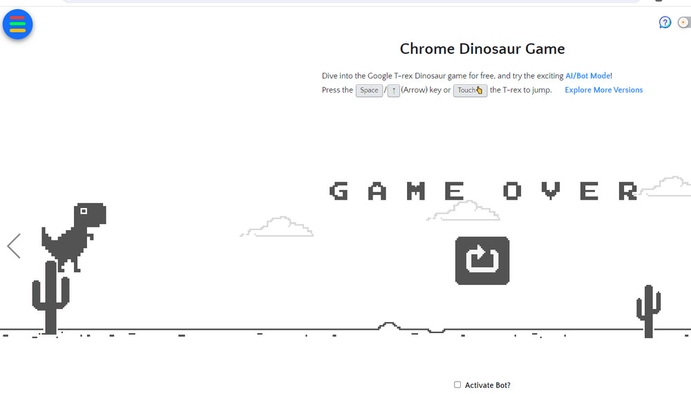 Game Chrome Dinosaur